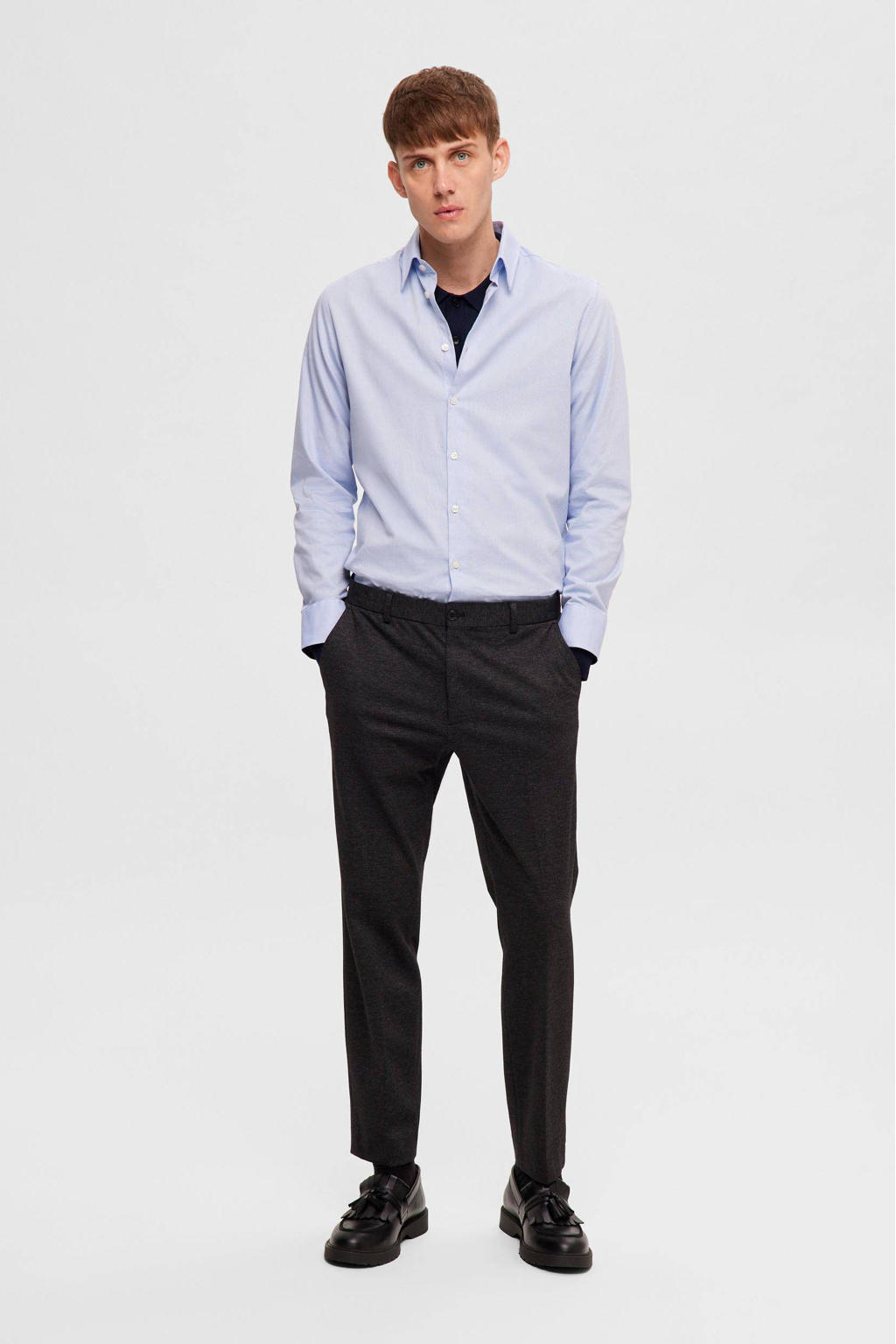 Selected slim fit overhemd SLHSLIMSOHO cashmere blue