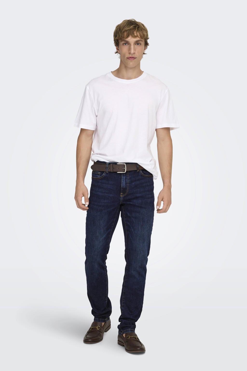 ONLY & SONS slim fit jeans ONSLOOM dark blue denim