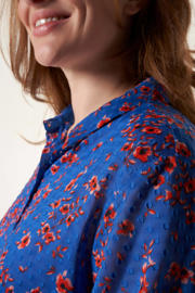 thumbnail: MS Mode gebloemde blouse blauw/rood