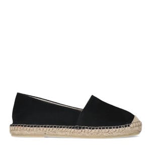 suède espadrilles zwart
