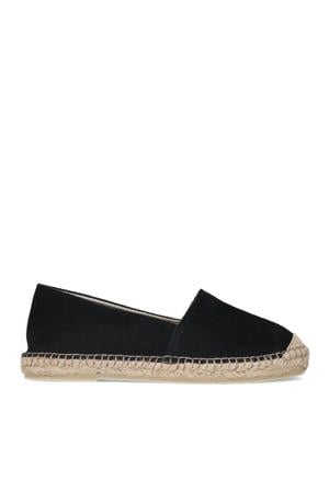 suède espadrilles zwart