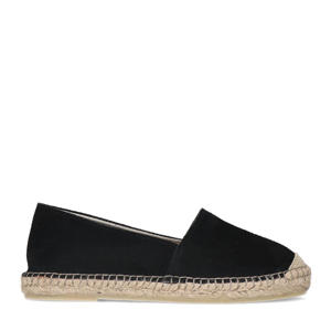 suède espadrilles zwart