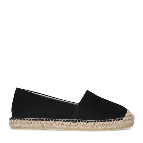Manfield suède espadrilles zwart afbeelding