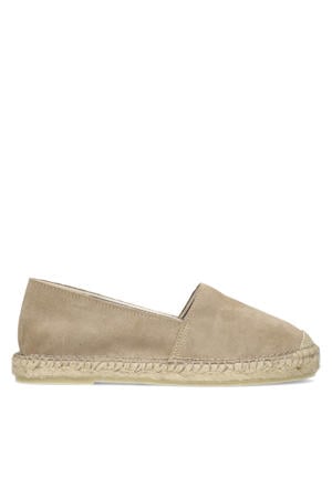 suède espadrilles beige