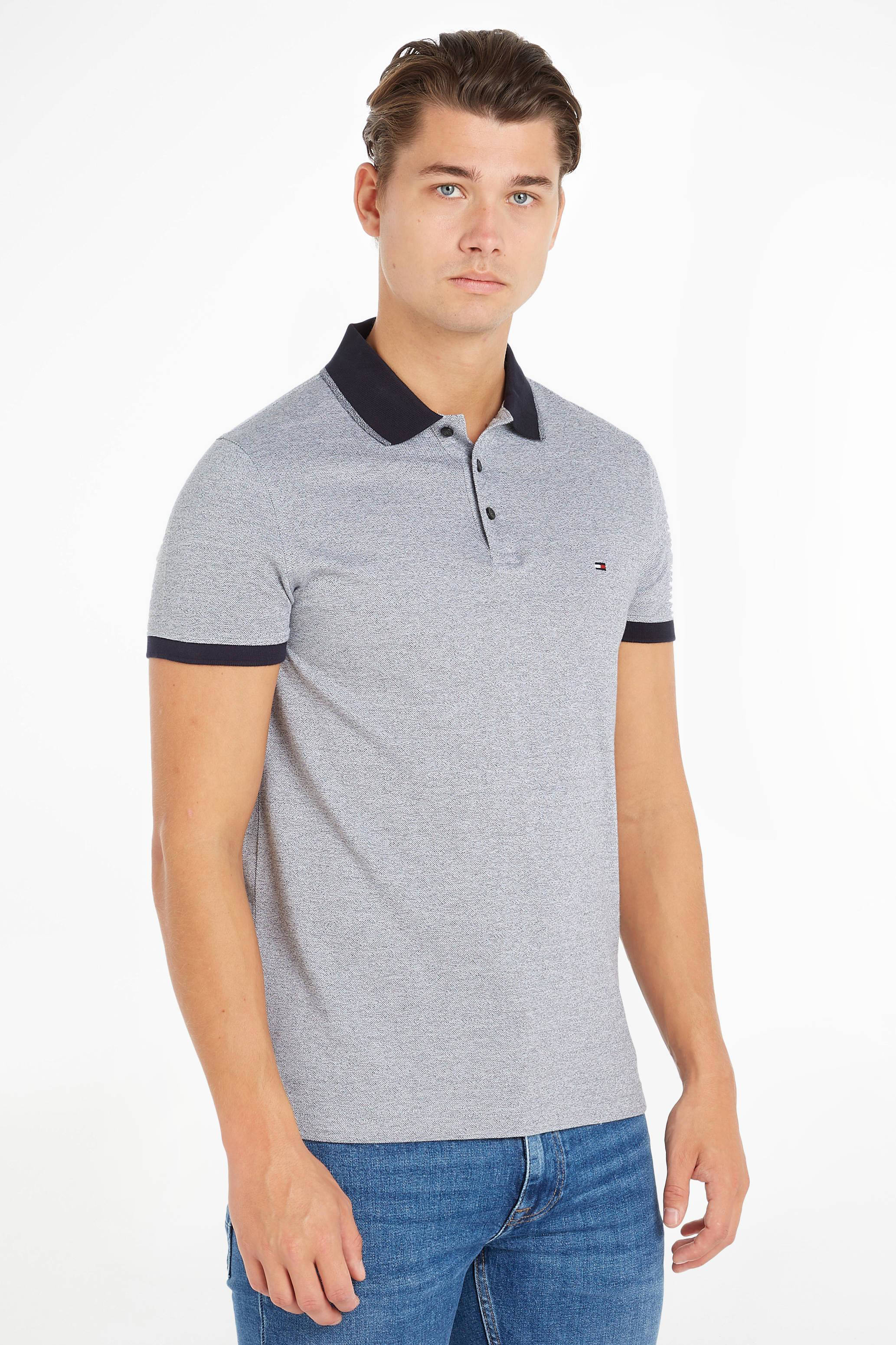 Tommy hilfiger slim fit polo heren hot sale