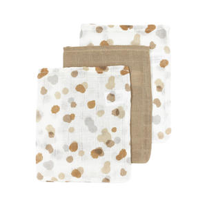 hydrofiele washandjes 20x17cm - set van 3 Stains/Sand