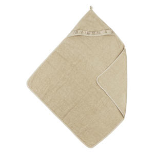 badcape met badstof ruffle 80x80cm sand