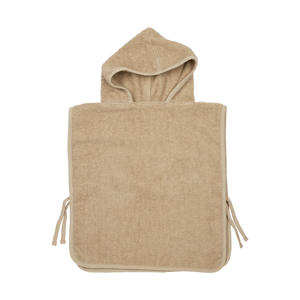 basic badstof badponcho 1-3 jaar sand