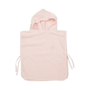 basic badstof badponcho 1-3 jaar soft pink