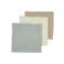 Meyco hydrofiele monddoekjes - Offwhite/Light Grey/Sand (set van 3)