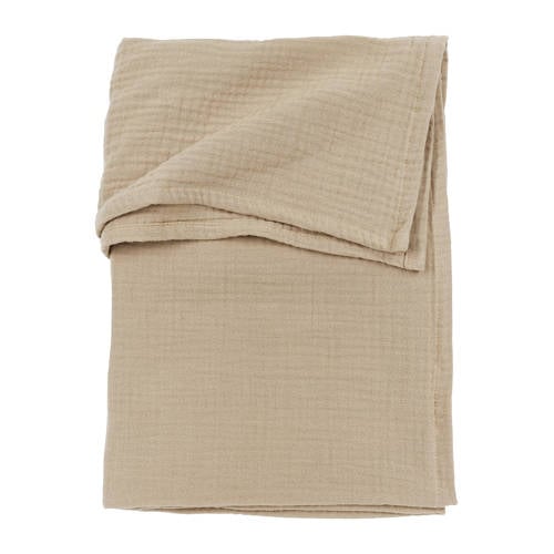 Meyco hydrofiele baby ledikantlaken 100x150cm sand afbeelding