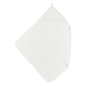 badcape met badstof ruffle 80x80cm offwhite