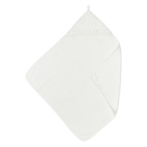 badcape met badstof ruffle 80x80cm offwhite