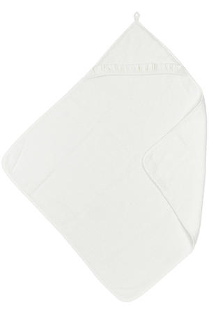 badcape met badstof ruffle 80x80cm offwhite