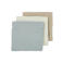 Meyco hydrofiele luier - Uni - Offwhite/Light Grey/Sand 70x70cm (set van 3)