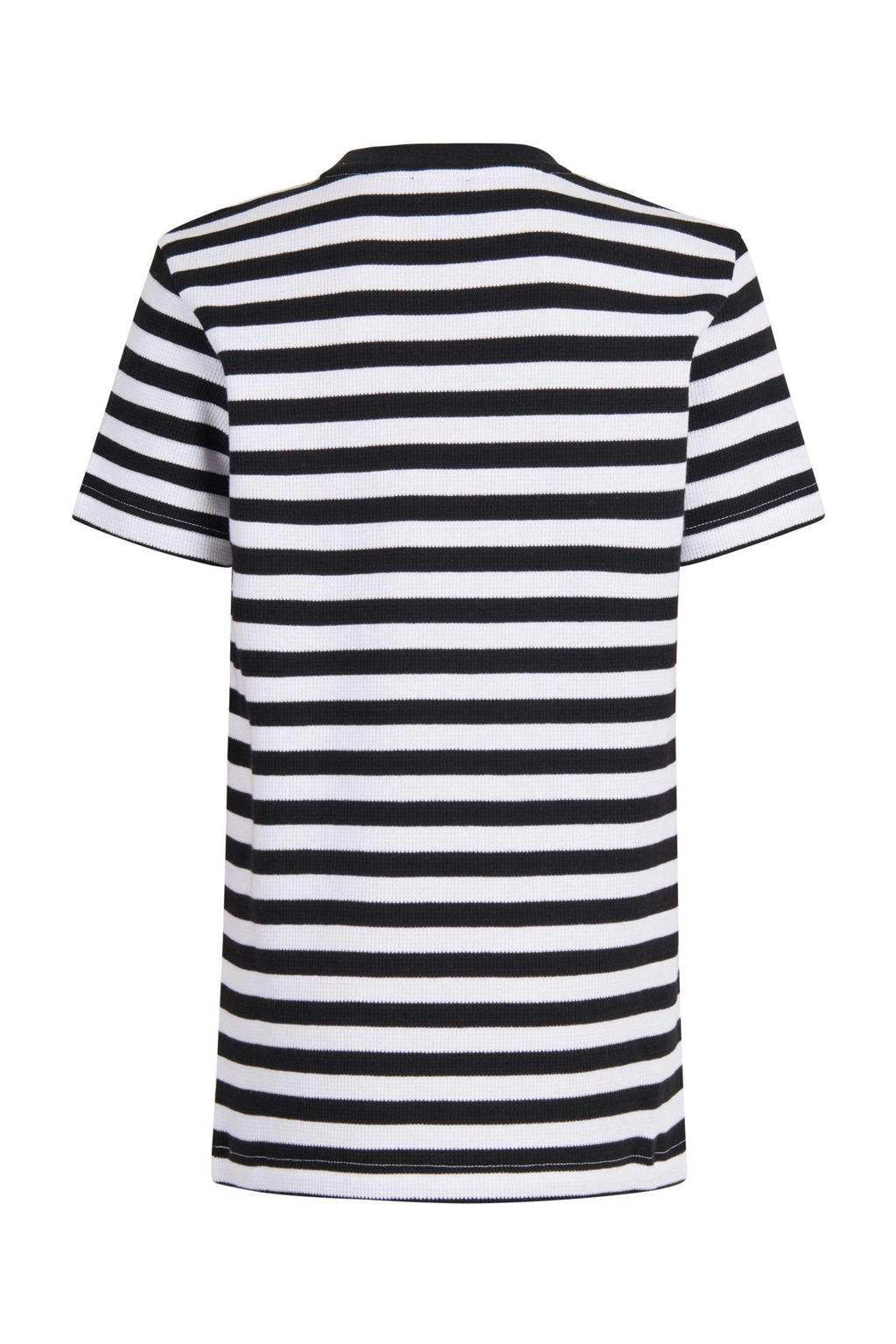 Shoeby gestreept Tshirt zwart/wit wehkamp