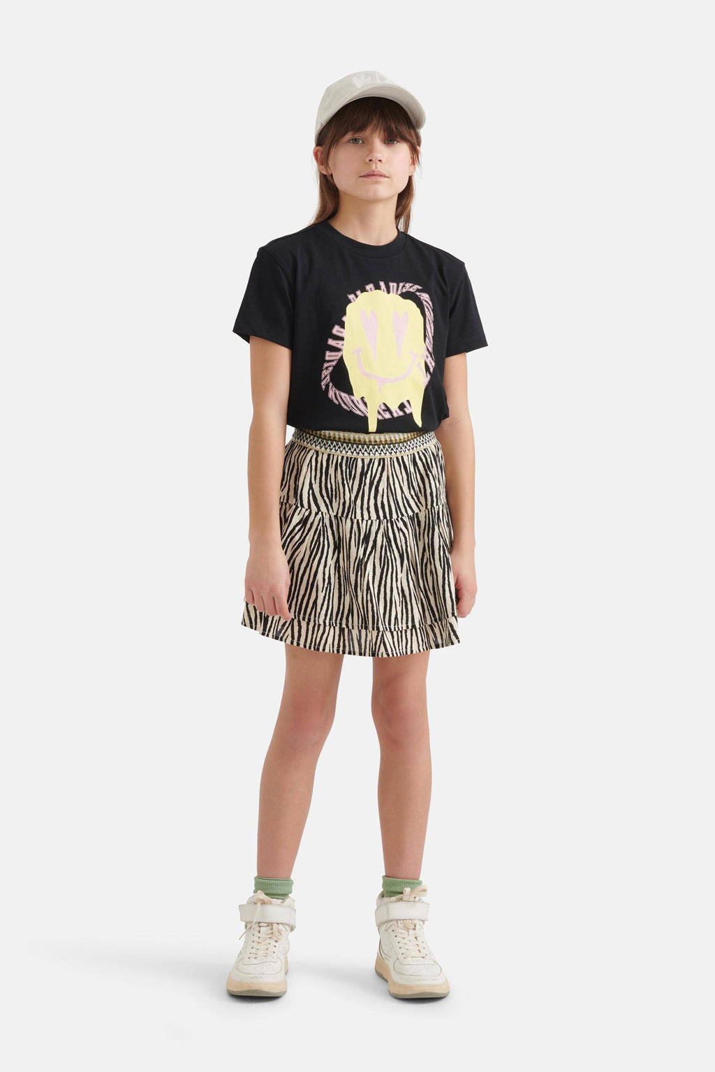 NEXT Pasgeboren Set van 3 babypyjama's van 100% katoen met zebraprint Grijs 62-68