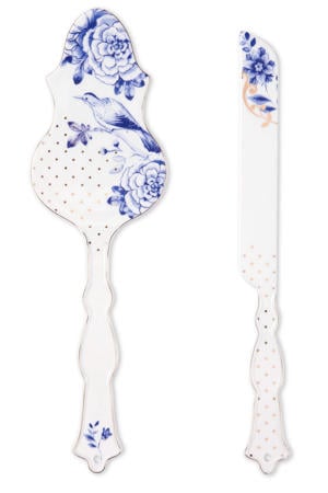 Royal White taartschep & mes