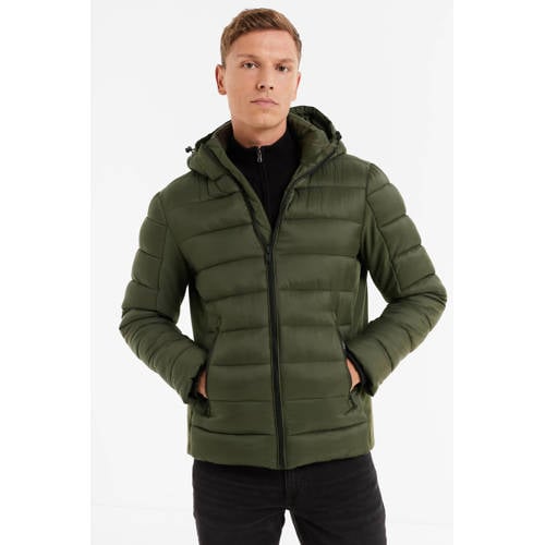 anytime gewatteerde jas khaki afbeelding