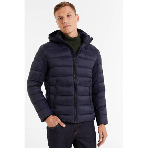 anytime gewatteerde jas donkerblauw afbeelding