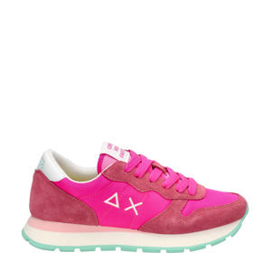  Ally Solid  suède sneakers roze