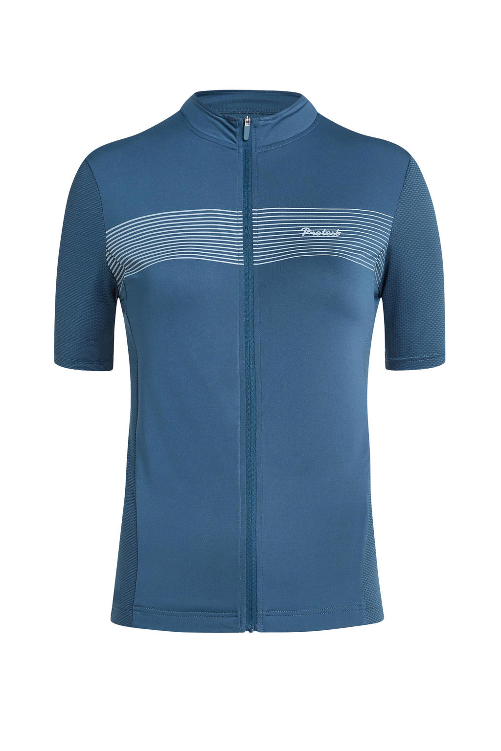 Blauwe dames Protest fietsshirt PRTCHESTNUT met printopdruk