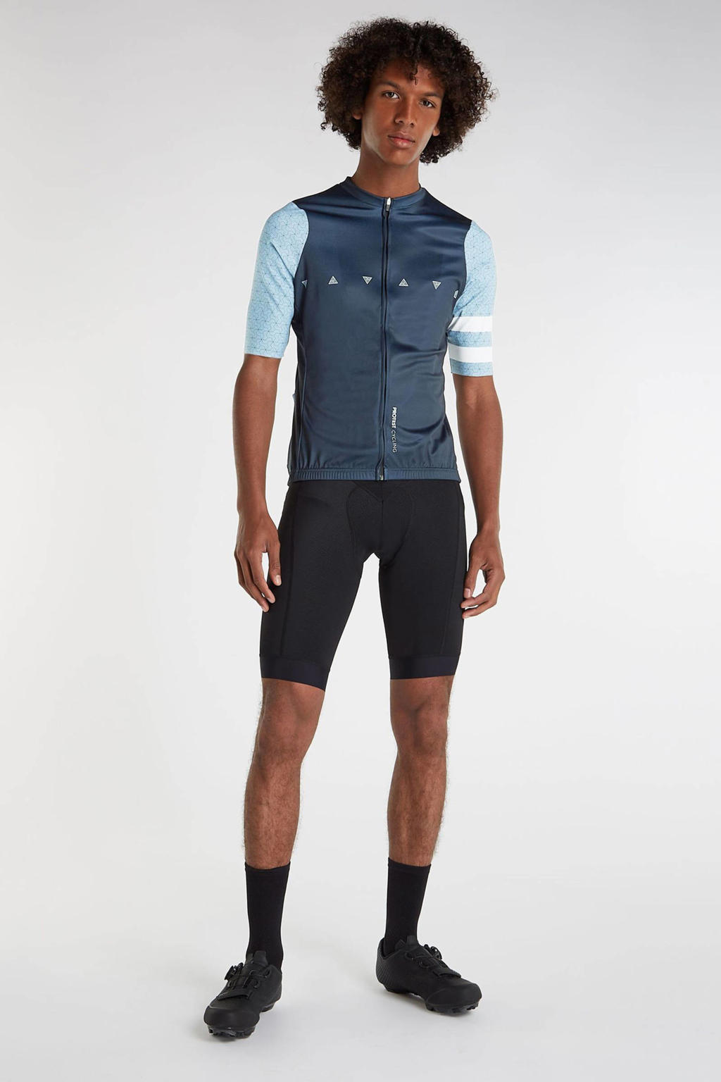 Protest fietsshirt PRTBARTAU blauw/lichtblauw/wit