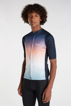 fietsshirt PRTDELGADO donkerblauw/oranje/wit