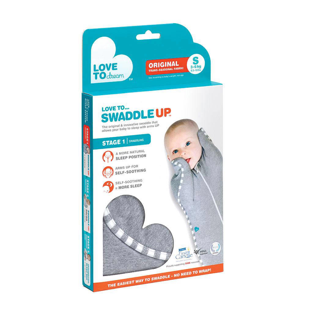 Love to Dream Swaddle UP inbakerslaapzak Fase 1 TOG 1.0 Grey wehkamp