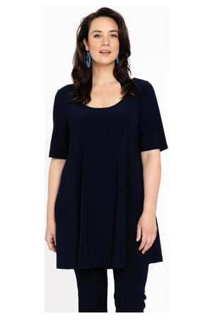 tuniek DOLCE van travelstof donkerblauw