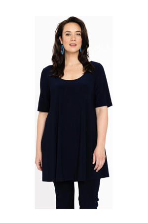 tuniek DOLCE van travelstof donkerblauw