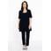 YOEK tuniek DOLCE van travelstof donkerblauw