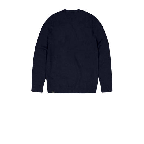 Butcher of Blue trui met wol fijn gebreid donklerblauw afbeelding