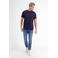 LERROS regular fit T-shirt navy (set van 2)