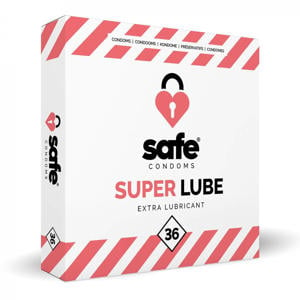 Wehkamp SAFE condooms met extra glijmiddel - superlube - 36 stuks aanbieding