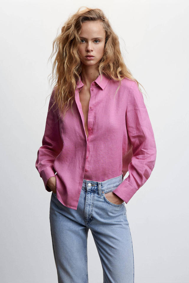 Mango blouse roze | wehkamp
