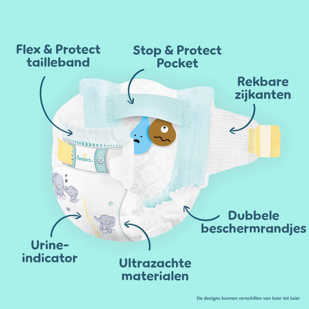 Pampers - Premium Protection - Maat 1 - Maandbox - 200 stuks - 2/5 KG