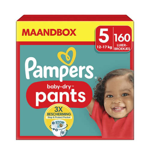 Pampers Baby-Dry Pants Maat 5 maandbox - 160 luierbroekjes - 12kg-17kg