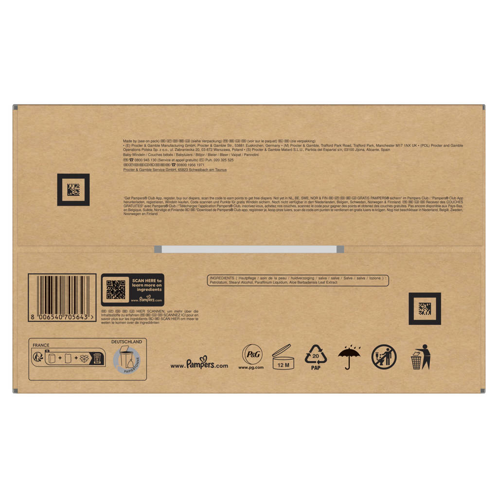 Pampers - Premium Protection - Maat 6 - Maandbox - 114 luiers - 13/18