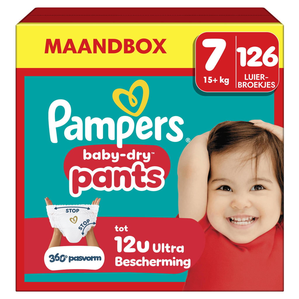 Pampers Baby-Dry Pants Maat 7 maandbox - 126 luierbroekjes - 17kg+