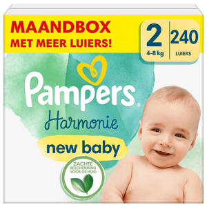 Wehkamp Pampers Harmonie Maat 2 (4-8kg) - 240 luiers maandbox aanbieding