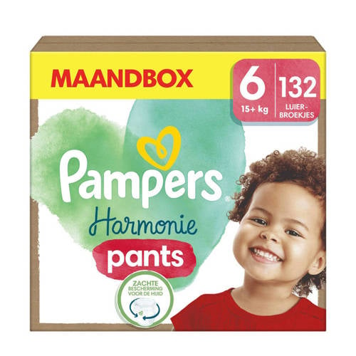 Pampers Harmonie Maat 6 maandbox - 132 luierbroekjes - 15kg+