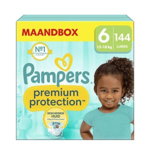 Wehkamp Pampers Premium Protection Maat 6 (13kg+) - 144 luiers maandbox aanbieding