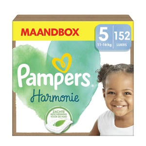 Wehkamp Pampers Harmonie Maat 5 (11-16kg) - 152 luiers maandbox aanbieding