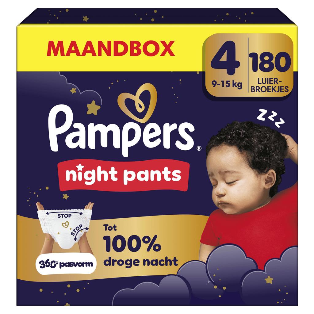 Pampers Baby-Dry Pants Night Pants Maat 4 maandbox - 180 luierbroekjes - 9kg-15kg