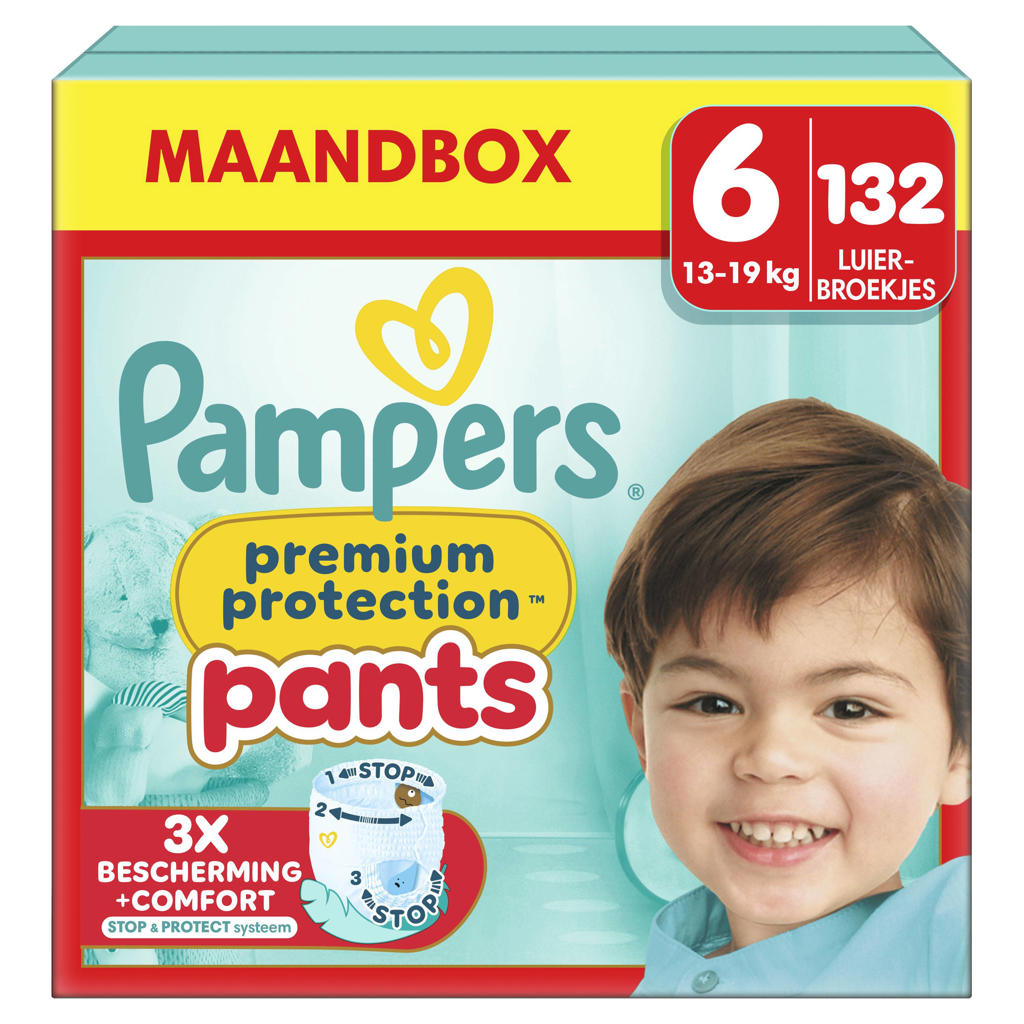 Pampers Premium Protection Pants Maat 6 maandbox - 132 luierbroekjes -16kg-19kg