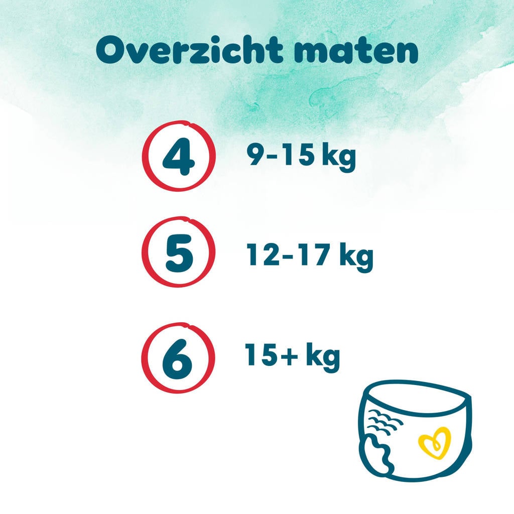 4x Pampers Harmonie Luierbroekjes Maat 5 (12-17kg