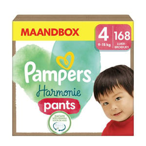 Wehkamp Pampers Harmonie Maat 4 (9kg - 15kg) - 168 luierbroekjes maandbox aanbieding