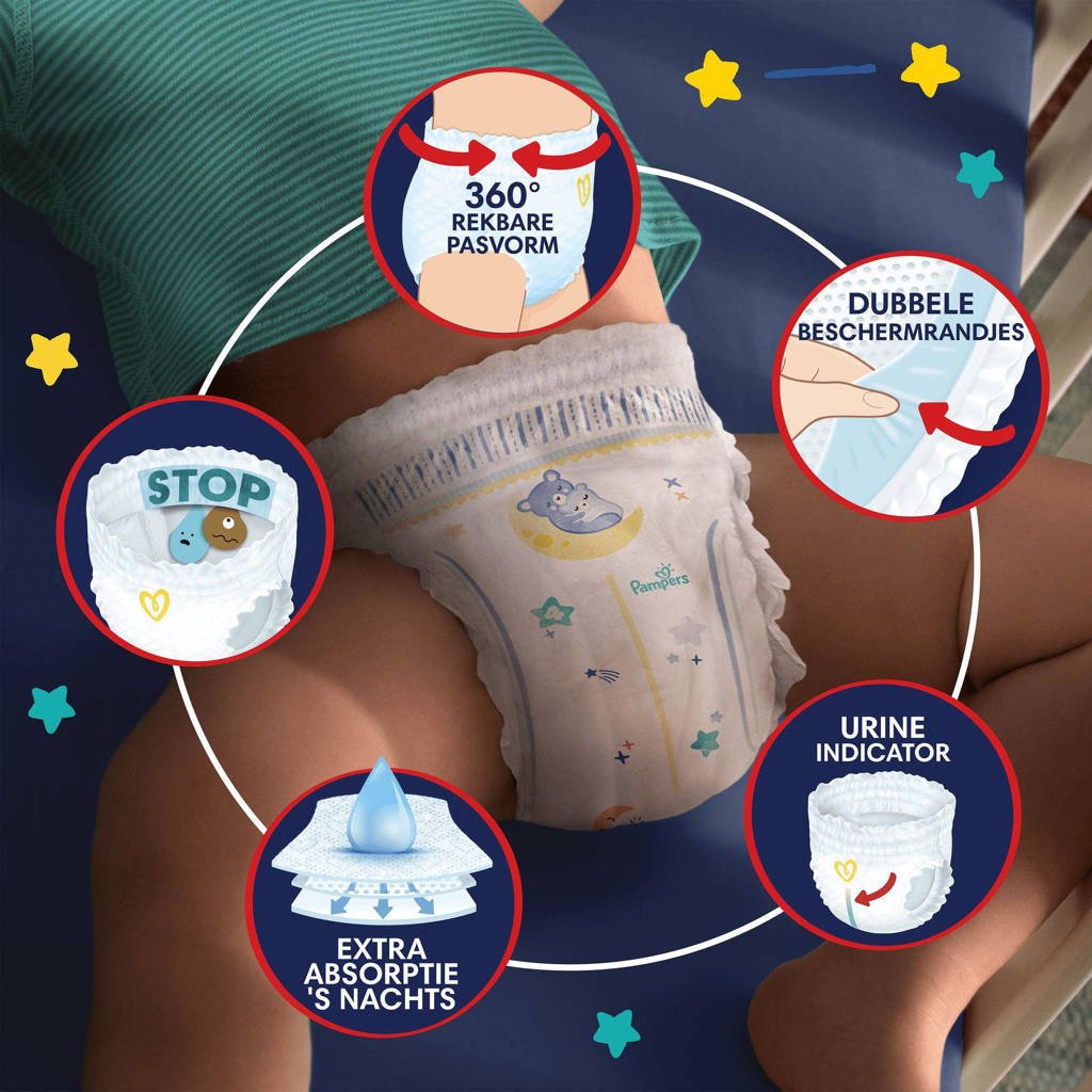 Gaan hoofd monteren Pampers Baby-Dry Pants Night Pants Maat 5 - 160 luierbroekjes maandbox |  wehkamp