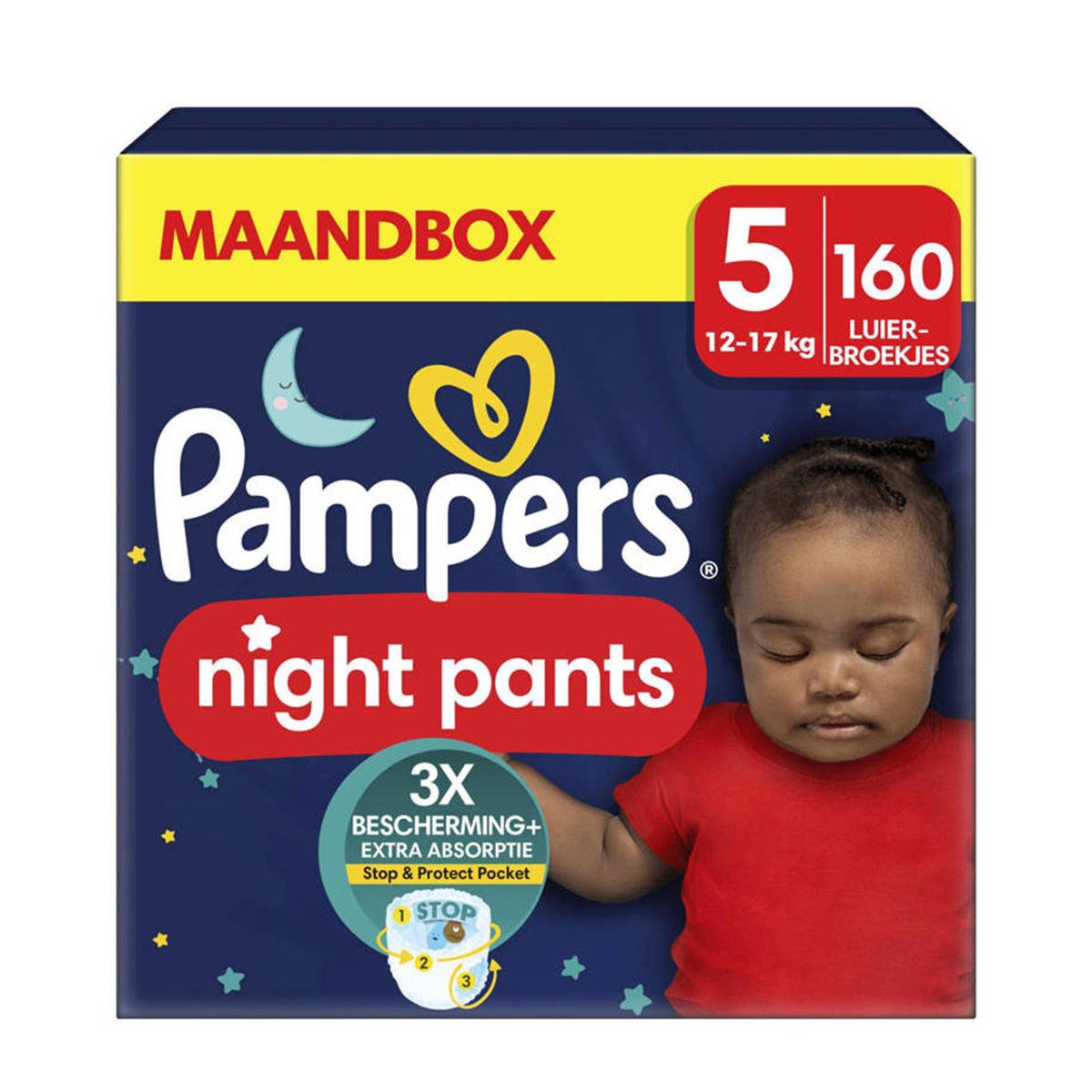 opgraven Gastheer van India Pampers Baby-Dry Pants Night Pants Maat 5 - 160 luierbroekjes maandbox |  wehkamp